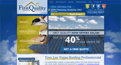 Desktop Screenshot of firstqualityroof.com